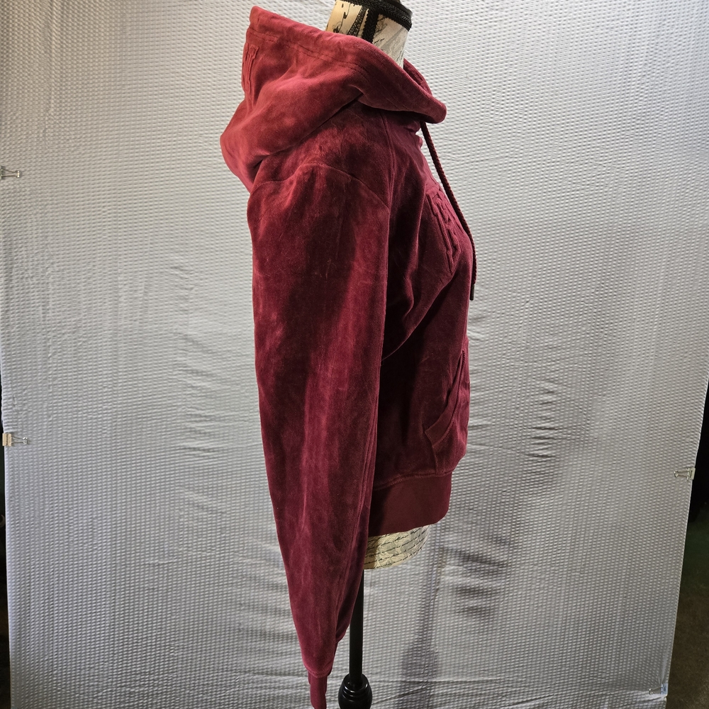 Puma By Rhianna Burgundy Velour "Fenty" Hoodie W/ 13 On Hood Streetwear - Picture 5 of 12